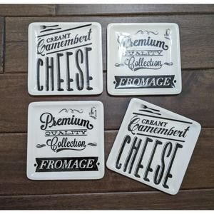 4 PC Ciroa Salle Des Fromages 6" Plates
